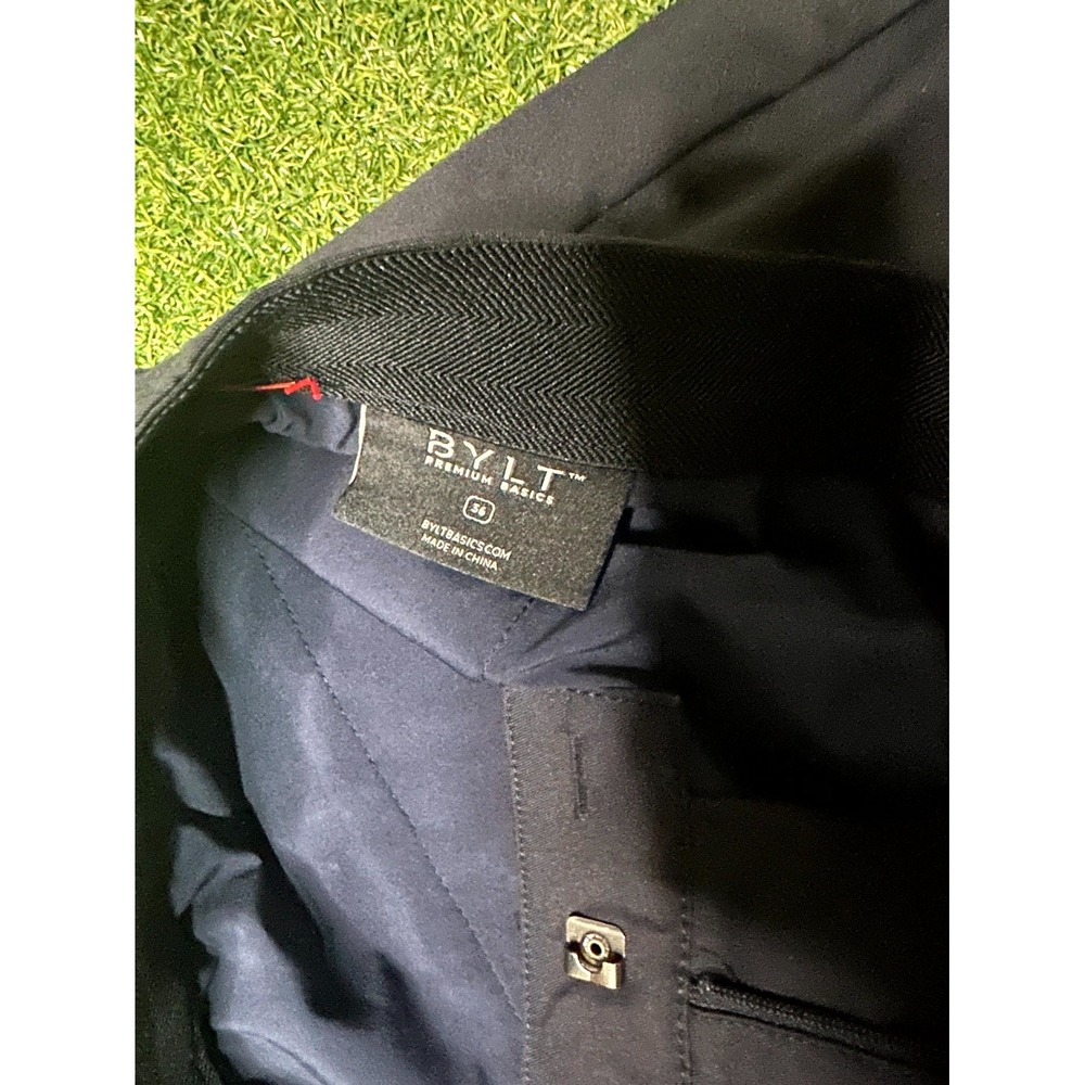BYLT Basics Men's Black Dress Pants - Picture 3 of 6